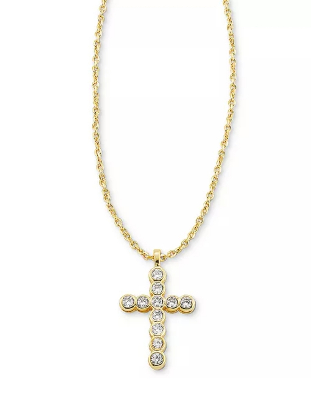 Kendra ScottGold-Tone Cross Crystal 19" Pendant Necklace - Picture 2 of 8